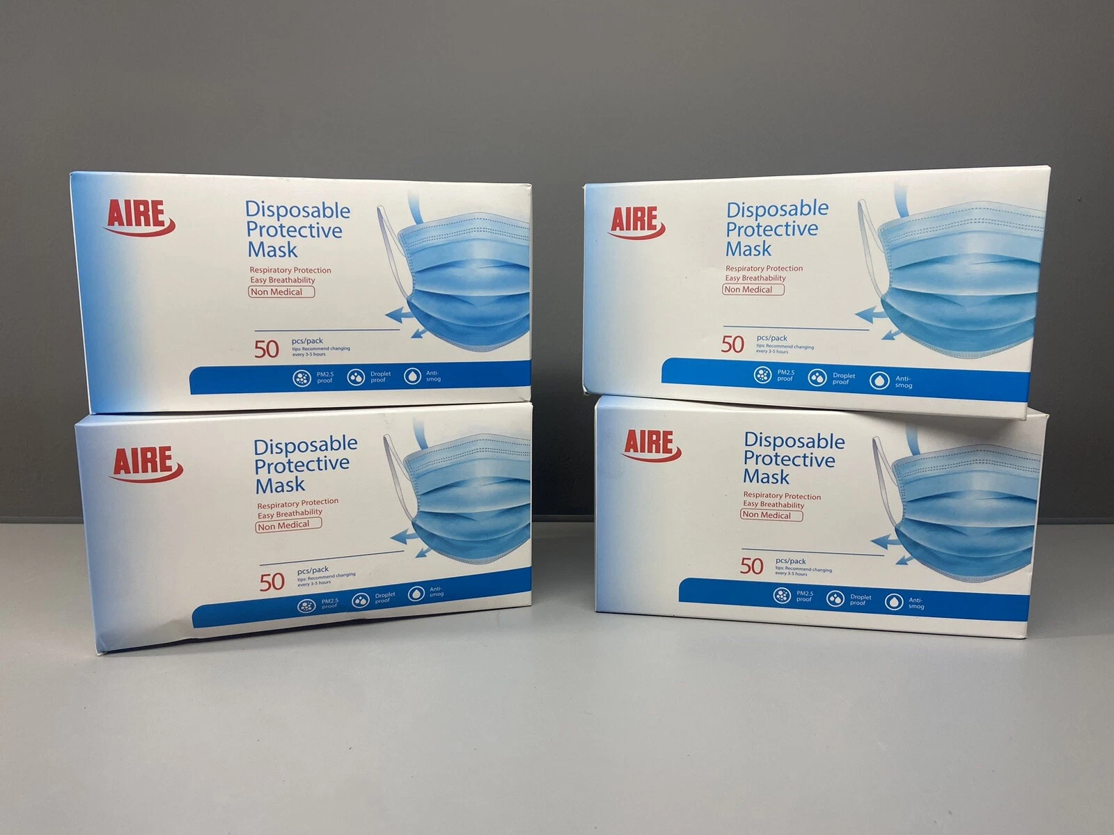 CIRCLE- Impact 50 Disposable Filter Protective Face Masks Pack Of 4 (200 Pcs)