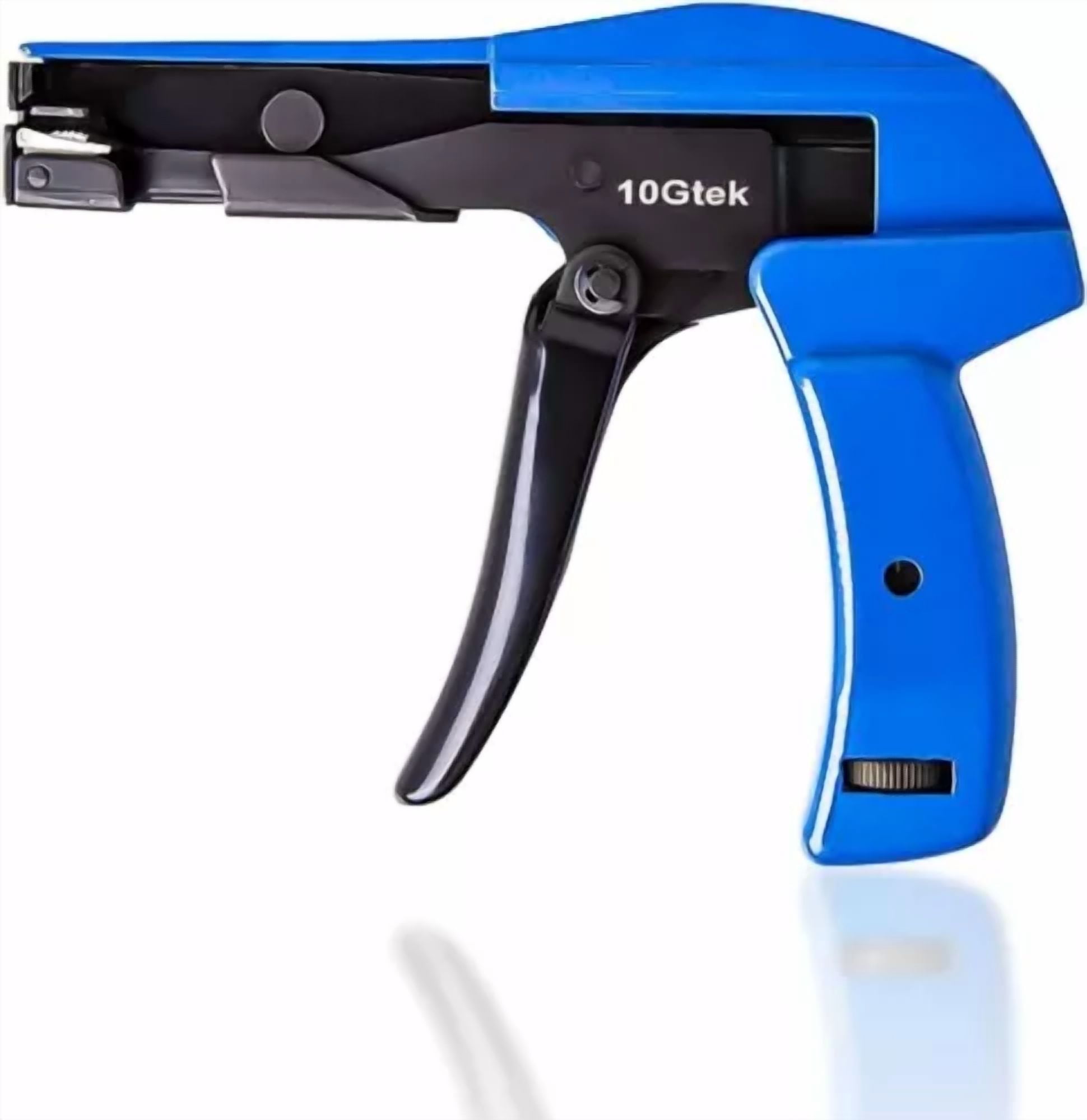 CIRCLE- Industrial Zip Tie Gun Tension Fastening Tool: 1 Motion Tie & Cut Off Cable Ties