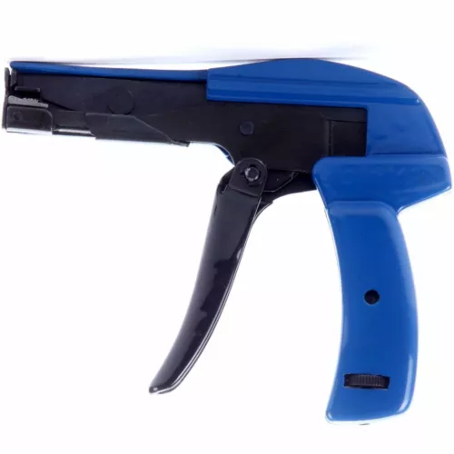 CIRCLE- Industrial Zip Tie Gun Tension Fastening Tool 1 Motion Tie & Cut Off Cable Ties