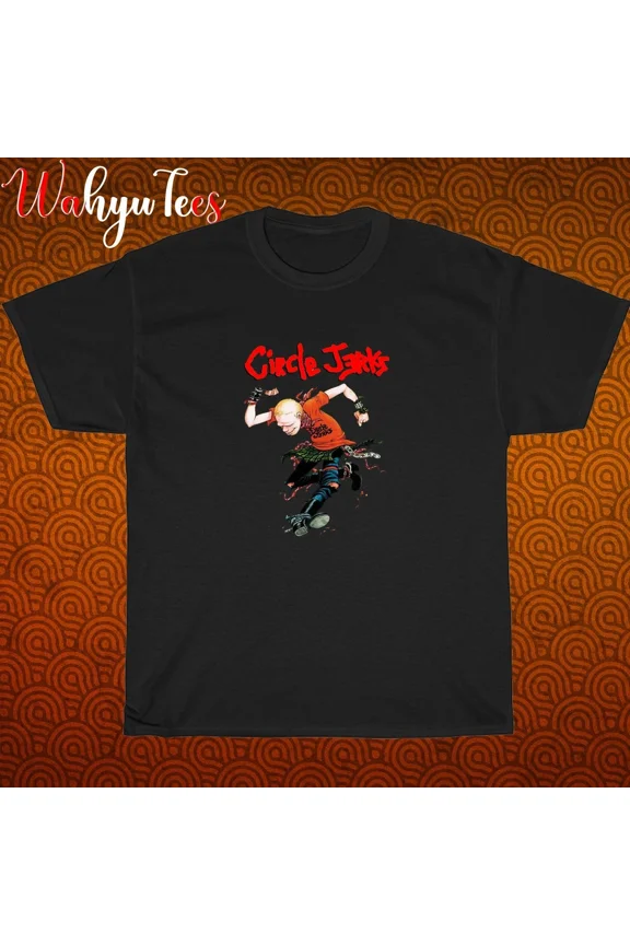 CIRCLE JERK Logo Black/Grey/Navy/White Size S-5XL Unisex T-Shirt