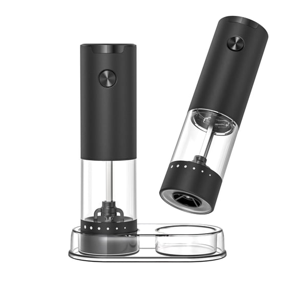 CIRCLE JOY Electric Salt and Pepper Grinder Set Battery Powered Spice Mills