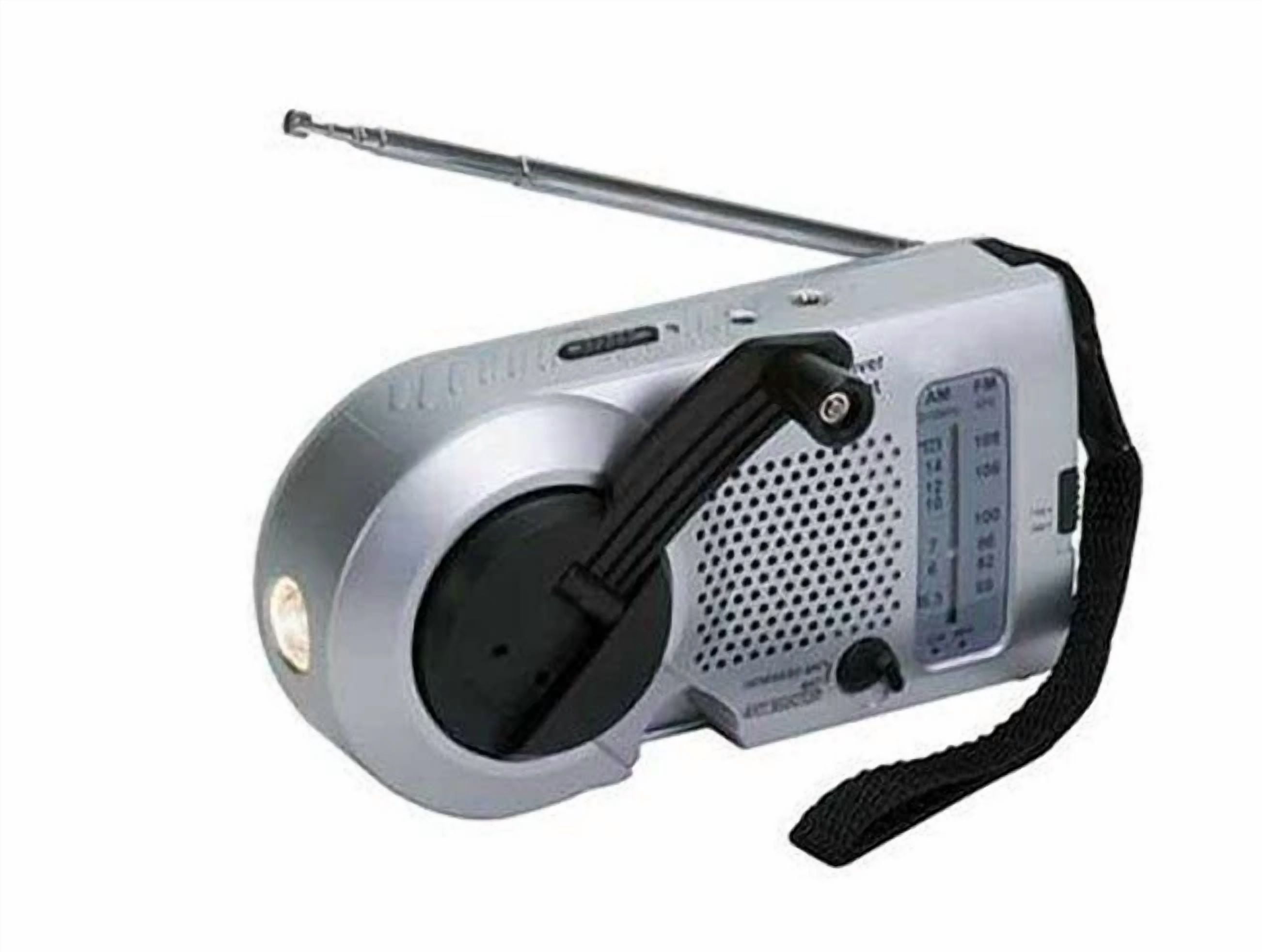 CIRCLE- Kaito Emergency Am/Fm Radio With Flashlight Ka-006, Silver Color