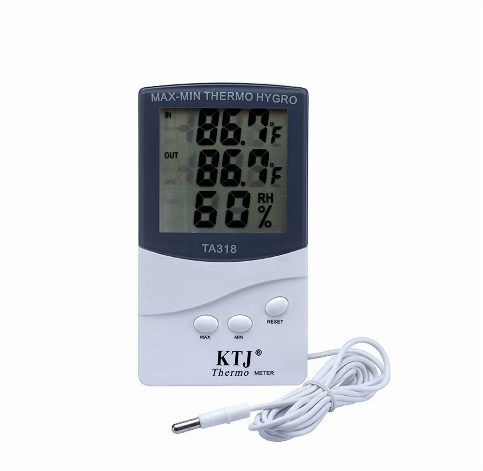 CIRCLE- Lcd Indoor/Outdoor Digital Thermometer Hygrometer Temperature Humidity Display