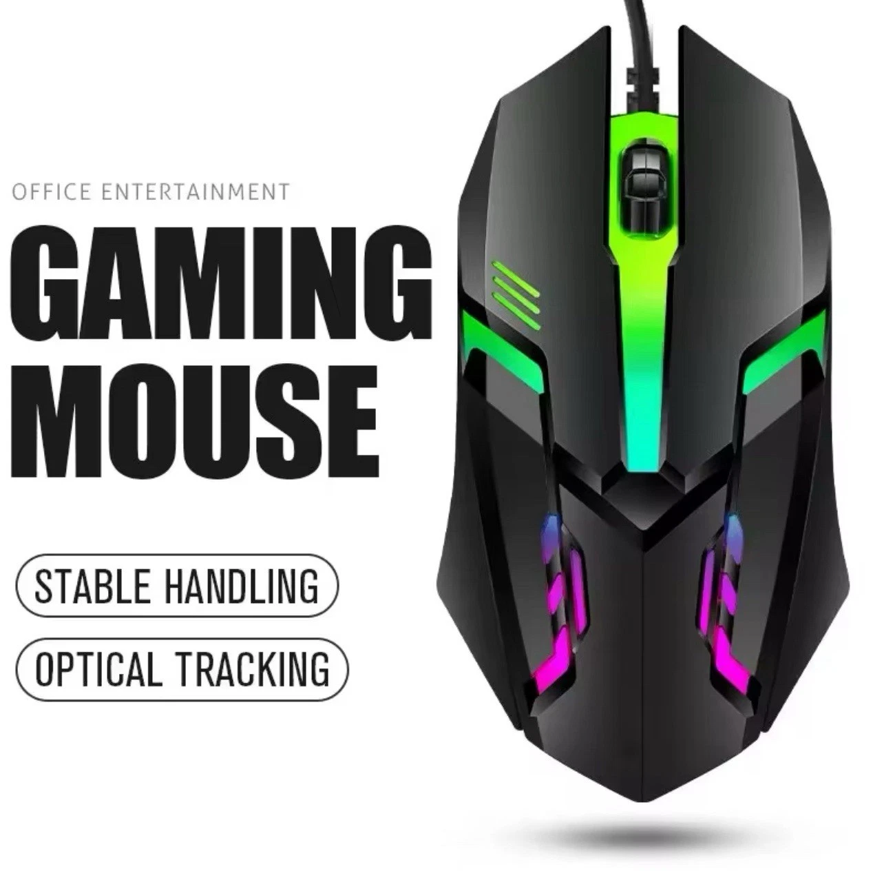 CIRCLE- Led Luminous Backlit Usb Wired Gaming Mouse For Desktop Pc Laptop Gaming Mouse