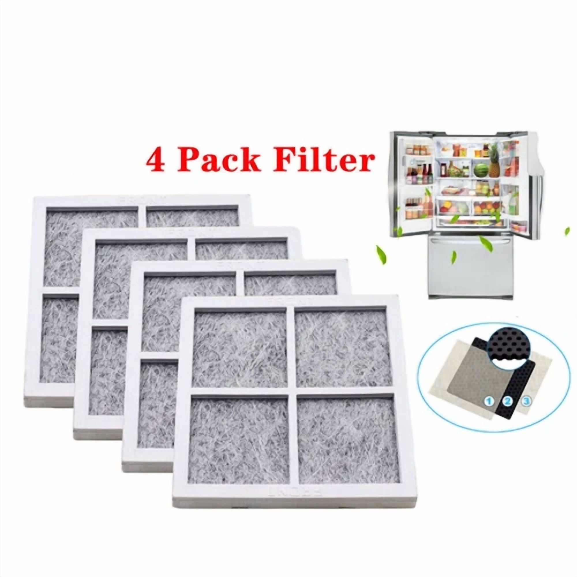 CIRCLE- Lg Adq73214404 Refrigerator Air Filter (Lt120F) (4-Pack)