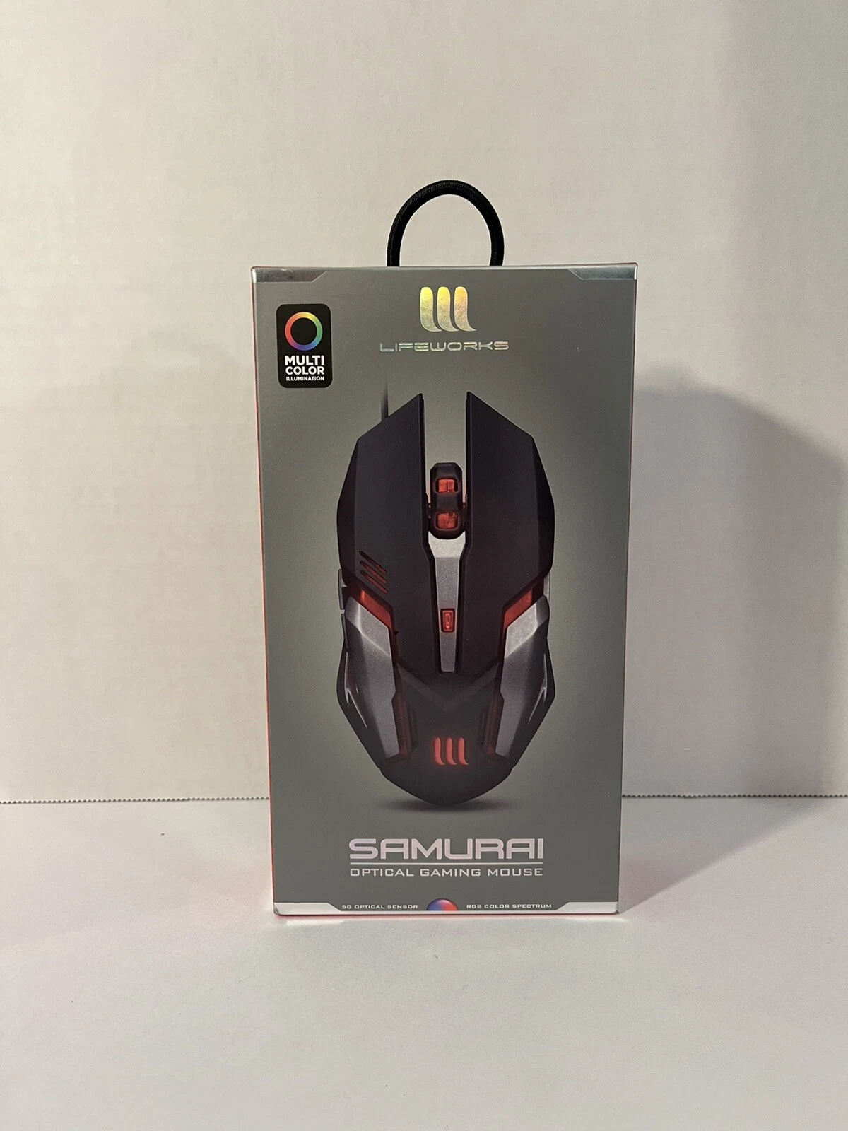 CIRCLE- Lifeworks Samurai Multi Color Optical Gaming Mouse - 812350164697