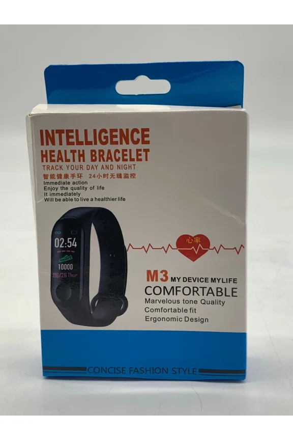 - M3 Intelligence Bluetooth Health Wrist Smart Band Watch Monitor/ Bracelet- /Nib