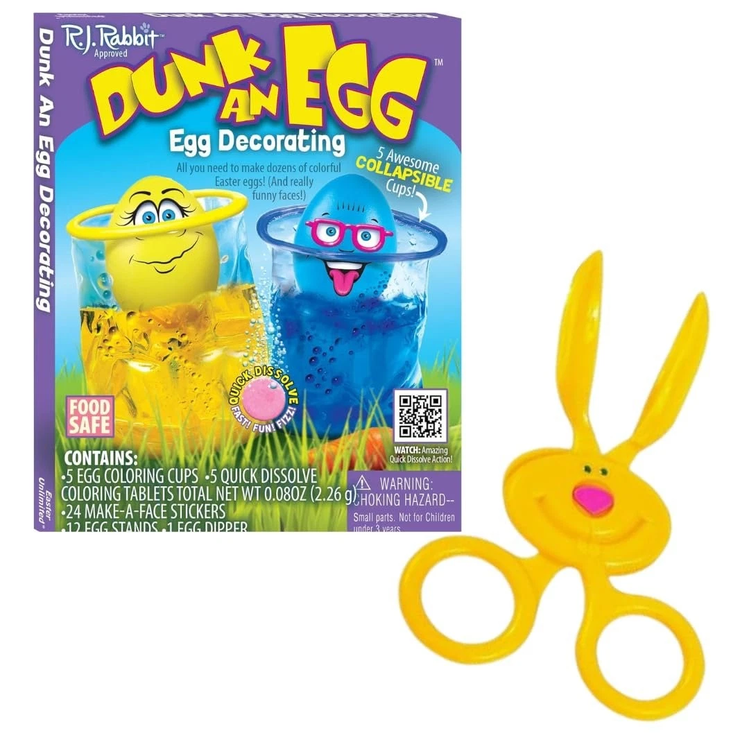 CIRCLE- Magical Memories Collection Dunk An Egg Coloring Kit And Funny Bunny Dipper...