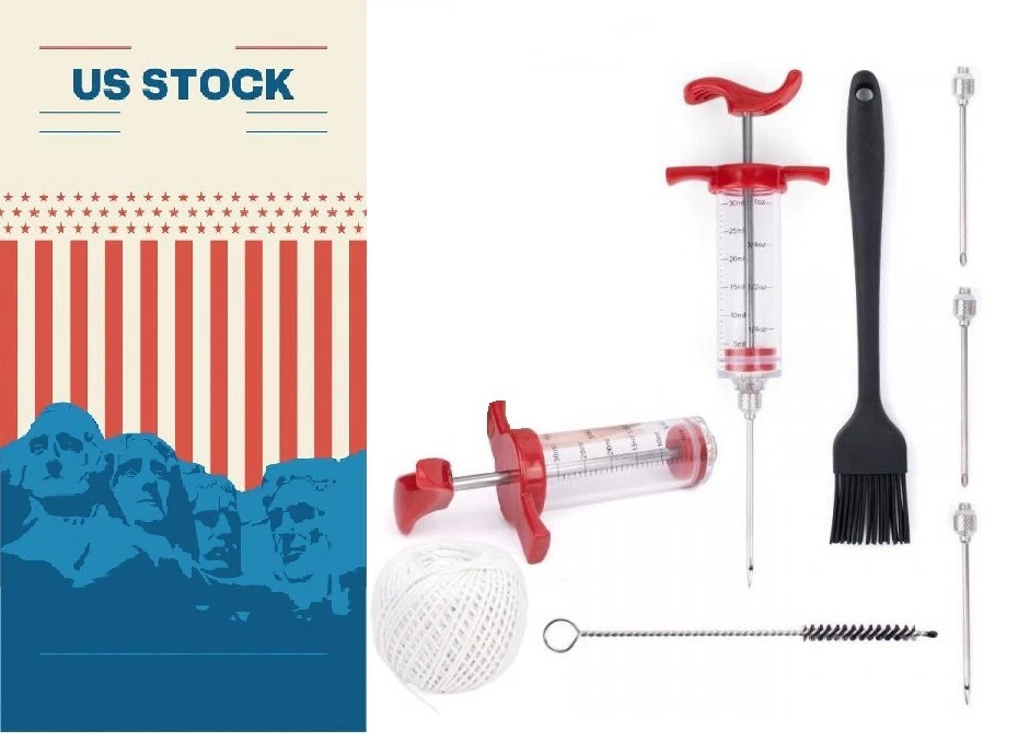CIRCLE- Marinade Injector Syringe Pump - Poultry, Meat, Turkey, Beef - Smoke,Cook,Bbq