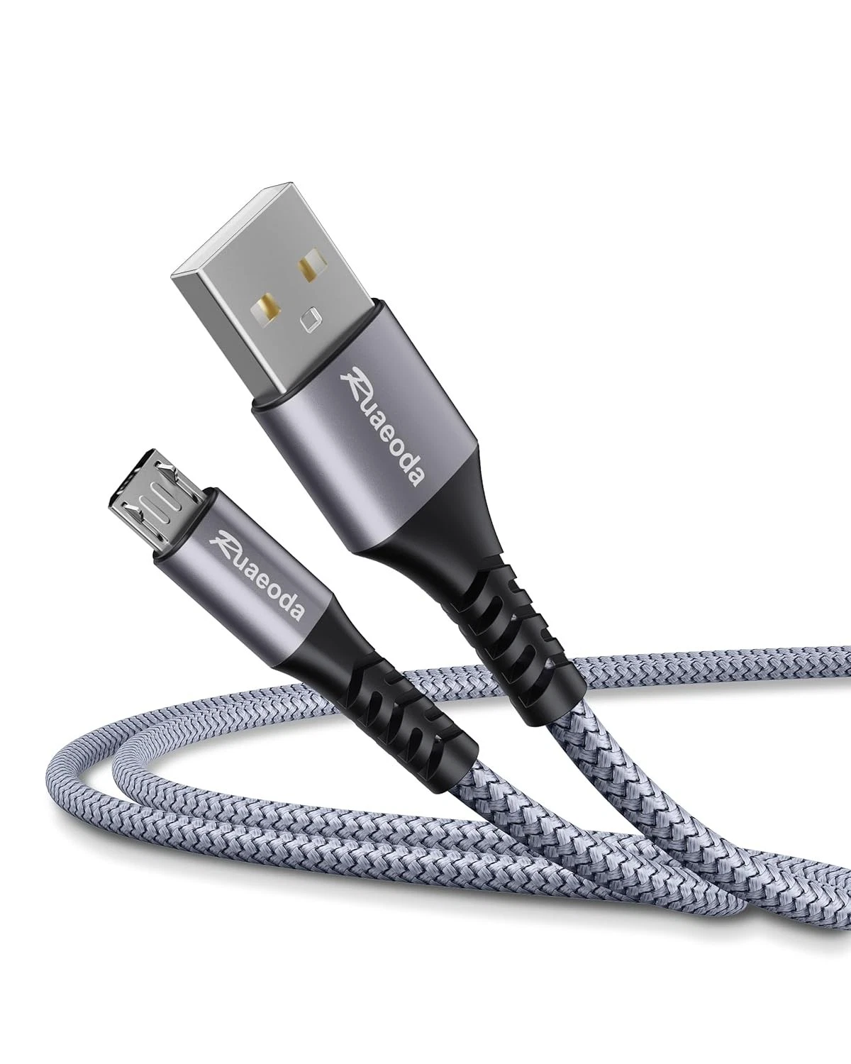 CIRCLE- Micro Usb Cable Android Charger 6Ft 2Pack Ps4 2Pack 6Ft, Nylon Braid