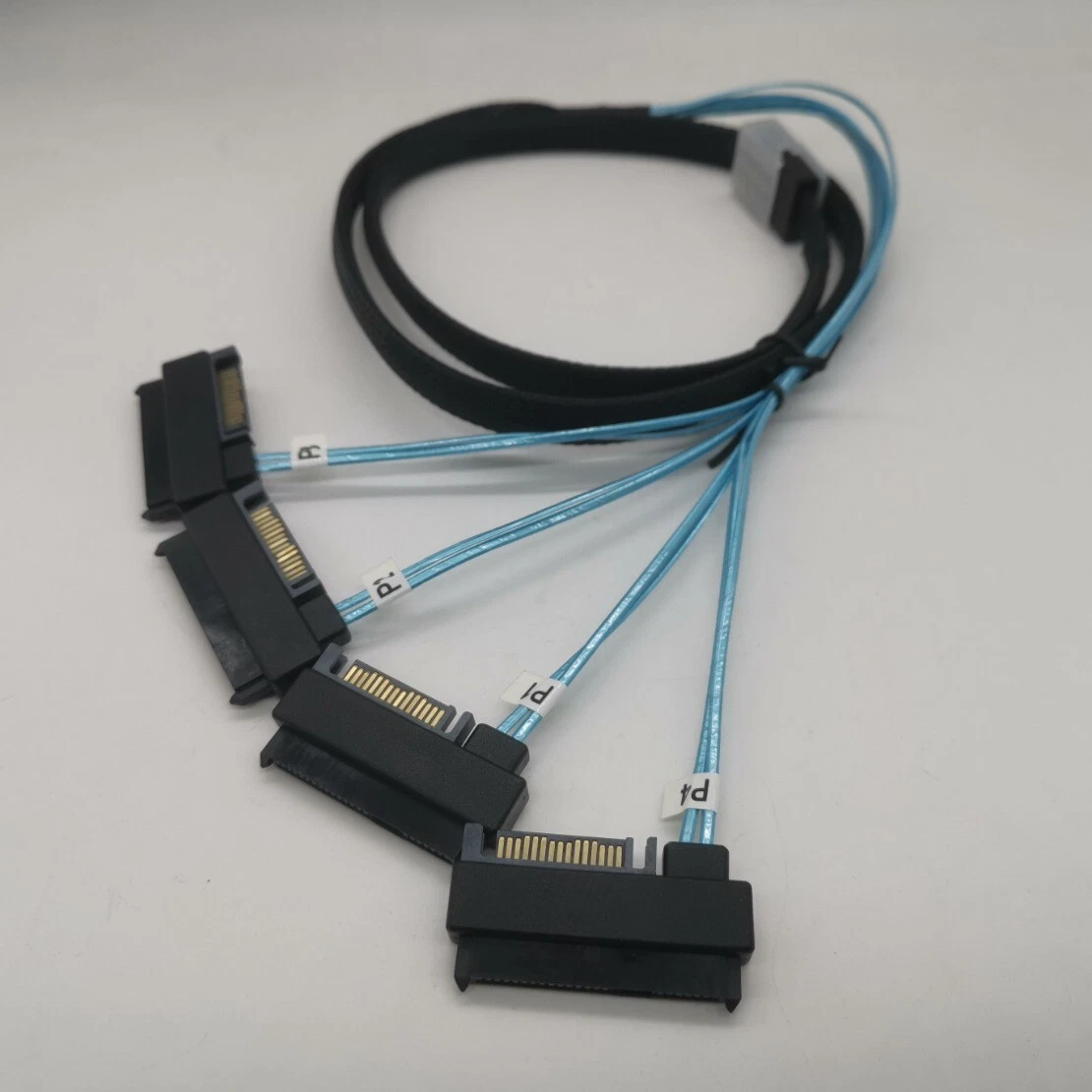 CIRCLE- Mini Sas 36P Sff-8087 To 4 Sff-8482 Connectors With Sata Power Cable 3Ft 1M Us