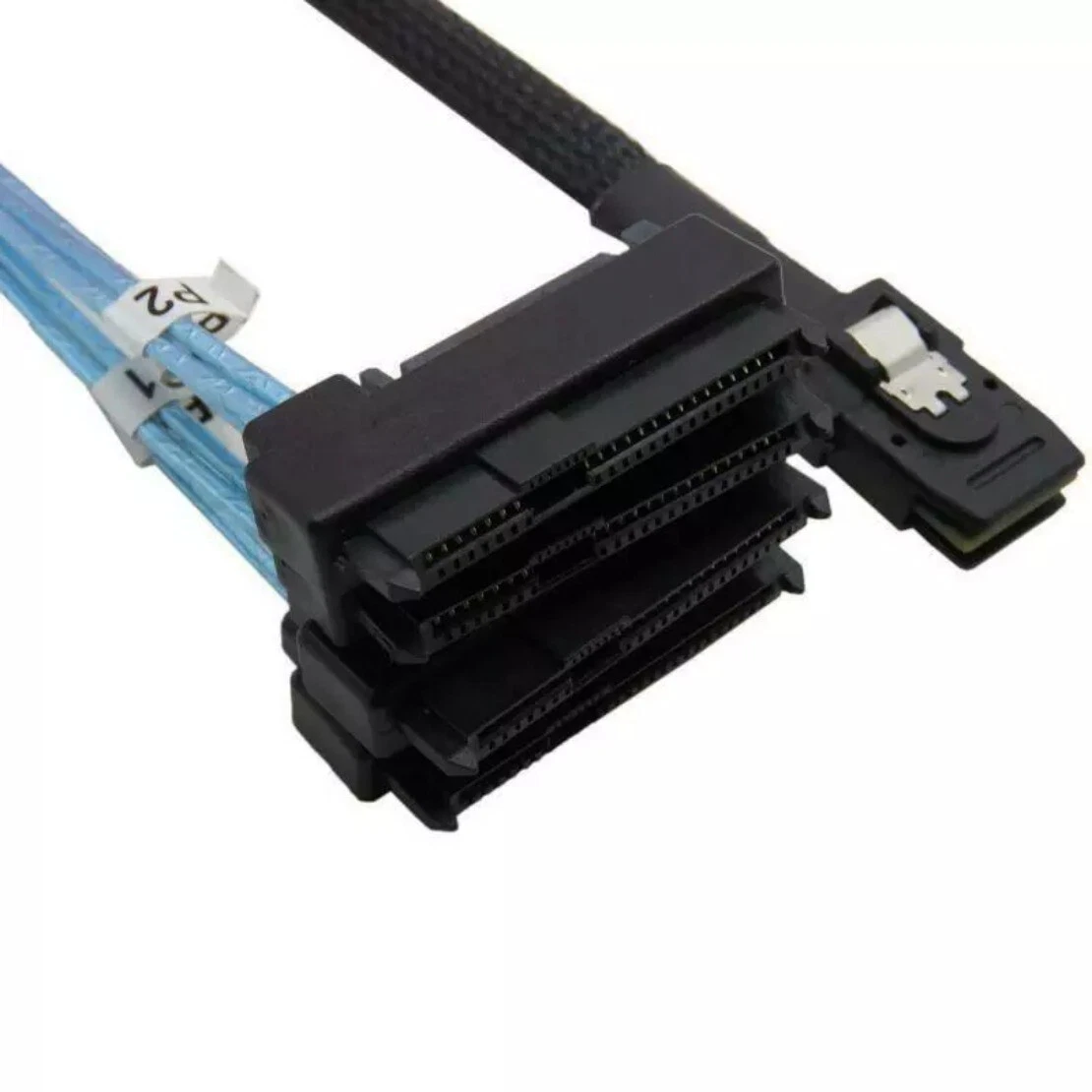 CIRCLE- Mini Sas 36P Sff-8087 To 4 Sff-8482 Connectors With Sata Power Cable 3Ft 1M Us