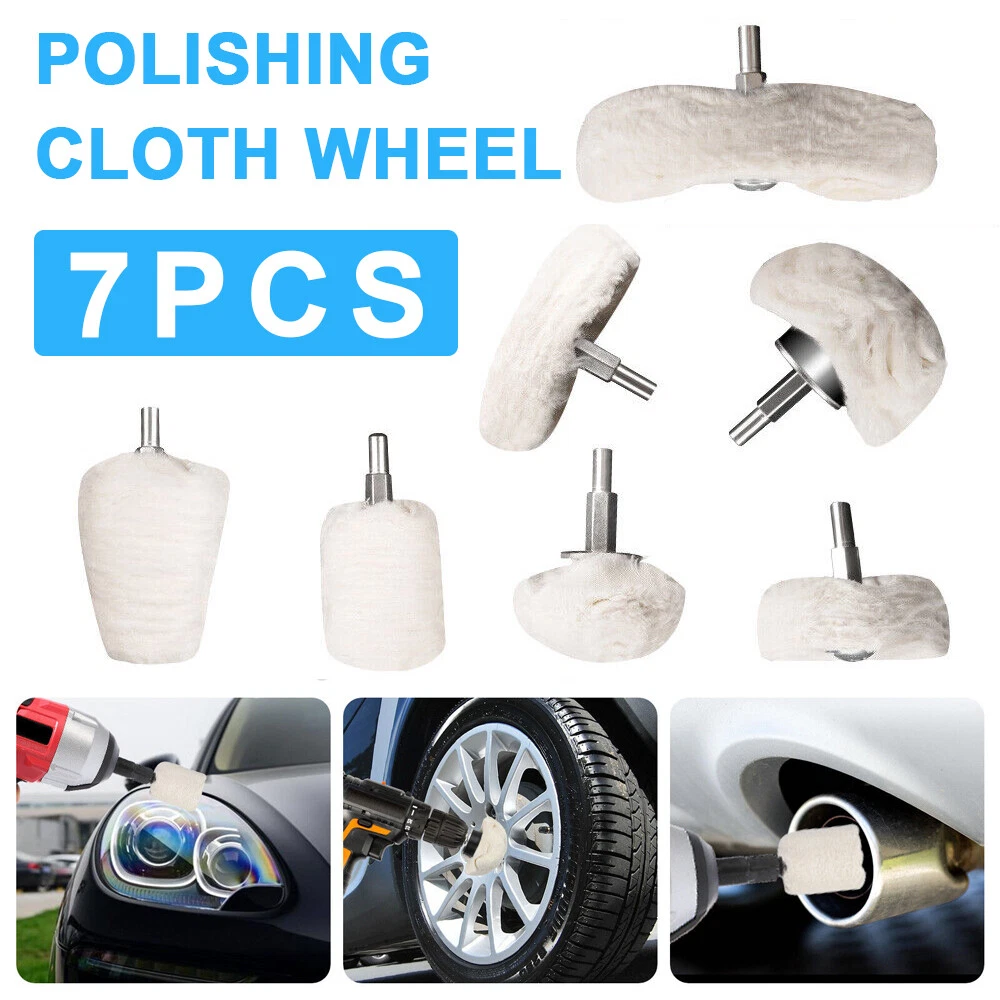 CIRCLE- Mop Cloth Wheel Buffer Pad Polishing Buffing Pads Drill Kit For Car Polisher Kit