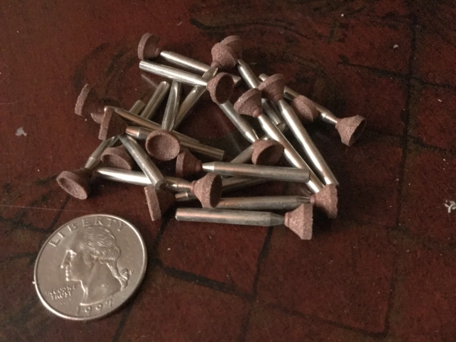 CIRCLE- Mounted Point Grinding Dremel Die Grinder 1/8 1 In Cone Shaped 1/8 Shank 20 Pcs
