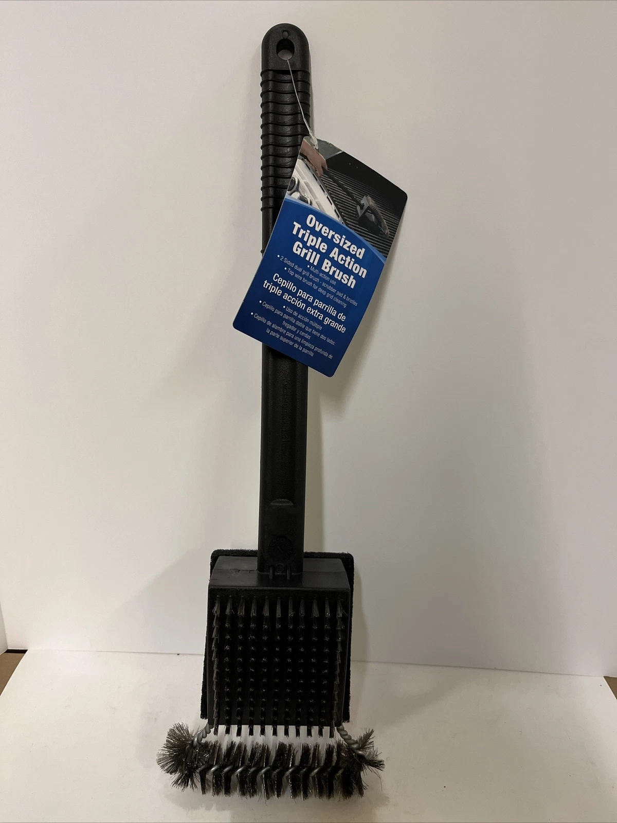 CIRCLE- Mr Bar-B-Q Oversized Triple Action Bbq Grill Brush #507325
