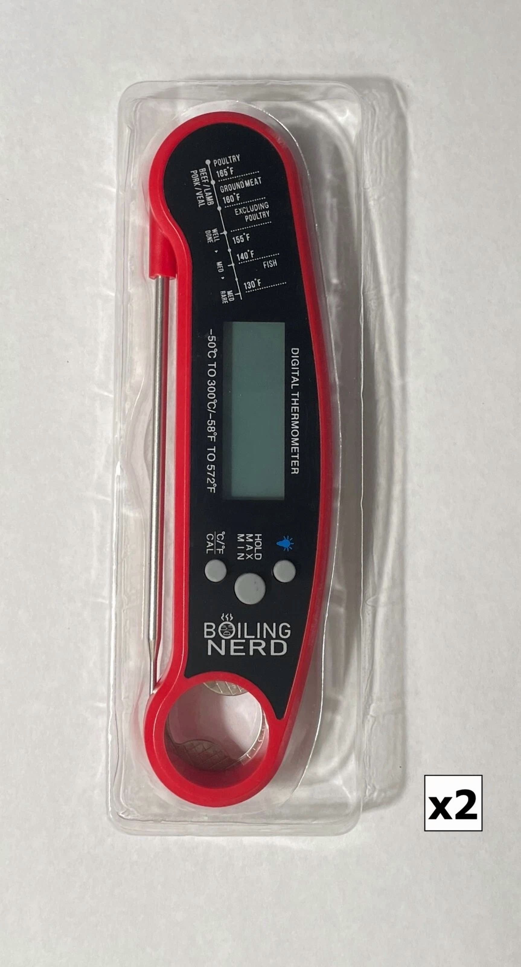 CIRCLE- New 2 Pack Instant Read Digital Meat Thermometer Kitchen Food *See Description*