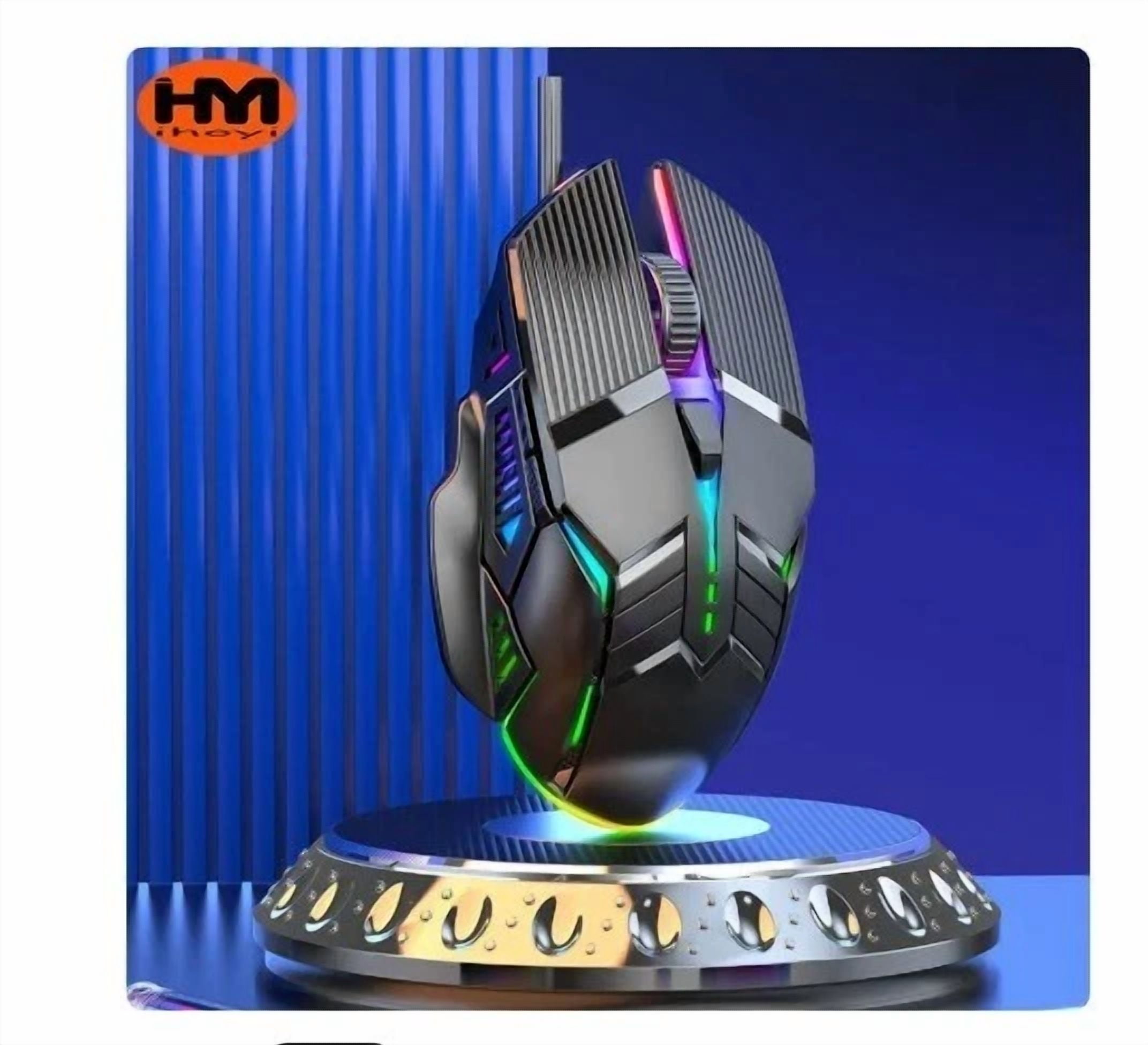 CIRCLE- New Usb Mouse Computer Wired Mouse Gaming Wired Mouse Glow Mute Mouse Office Gam