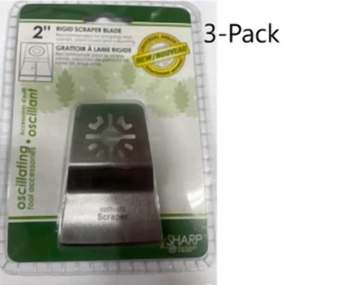 CIRCLE- Oscillating 2" Scrapper (3-Pack) Multi-Tool
