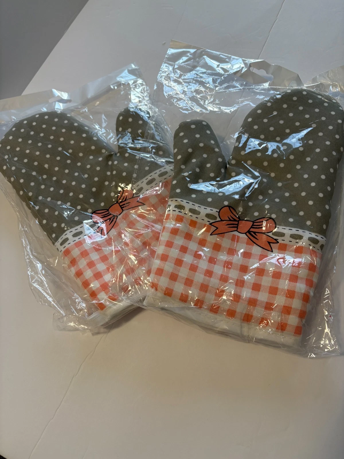 CIRCLE- Oven Mitts Heat Insulation Cotton Gloves 2Pcs For Kitchen Cooking
