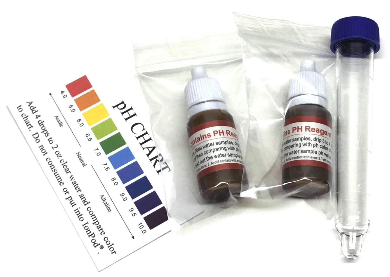 CIRCLE- Ph Test Drops Ph Reagent Kit Alkaline Water Tester Drinking Water Test - 2Pk