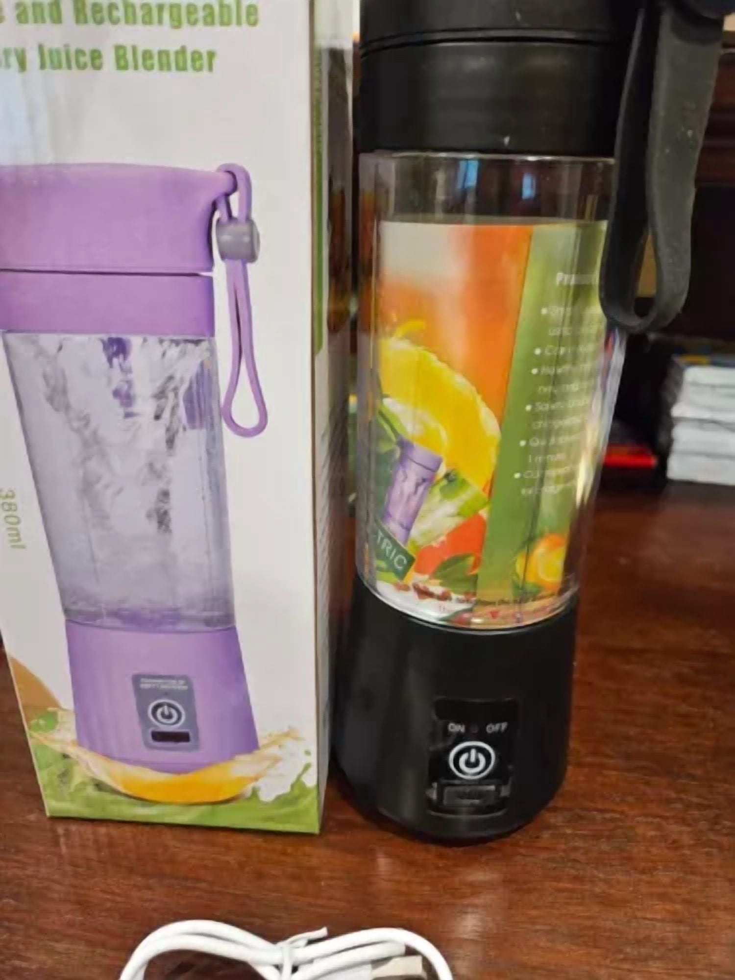 CIRCLE- Portable Blender Juicer Cup Usb Rechargeable Smoothies Mixer Fruit Machine