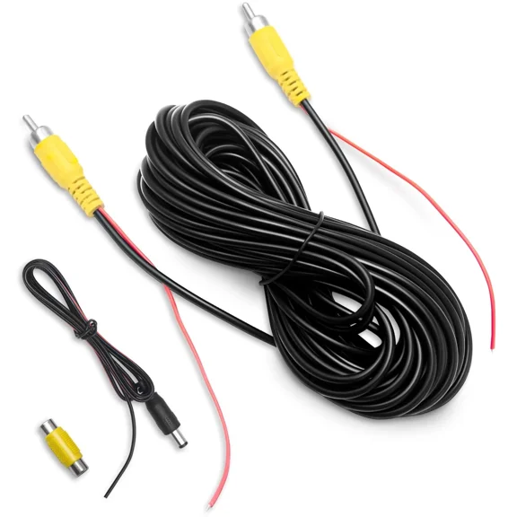 CIRCLE- Professional Upgraded Double-Shielded Rca Video Cable For Monitor And Backup ...