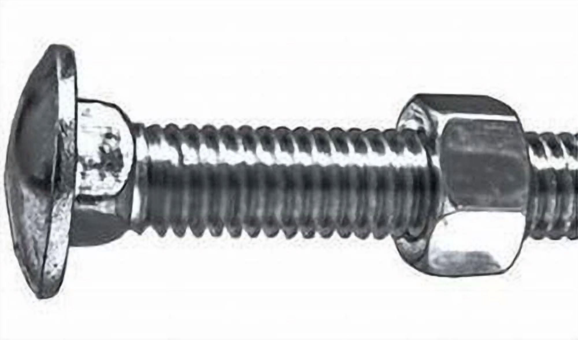 CIRCLE- Quantity (5) 7/16" X 2" Grade 5 Carriage Bolt & Nuts Haybine Guard Bolts