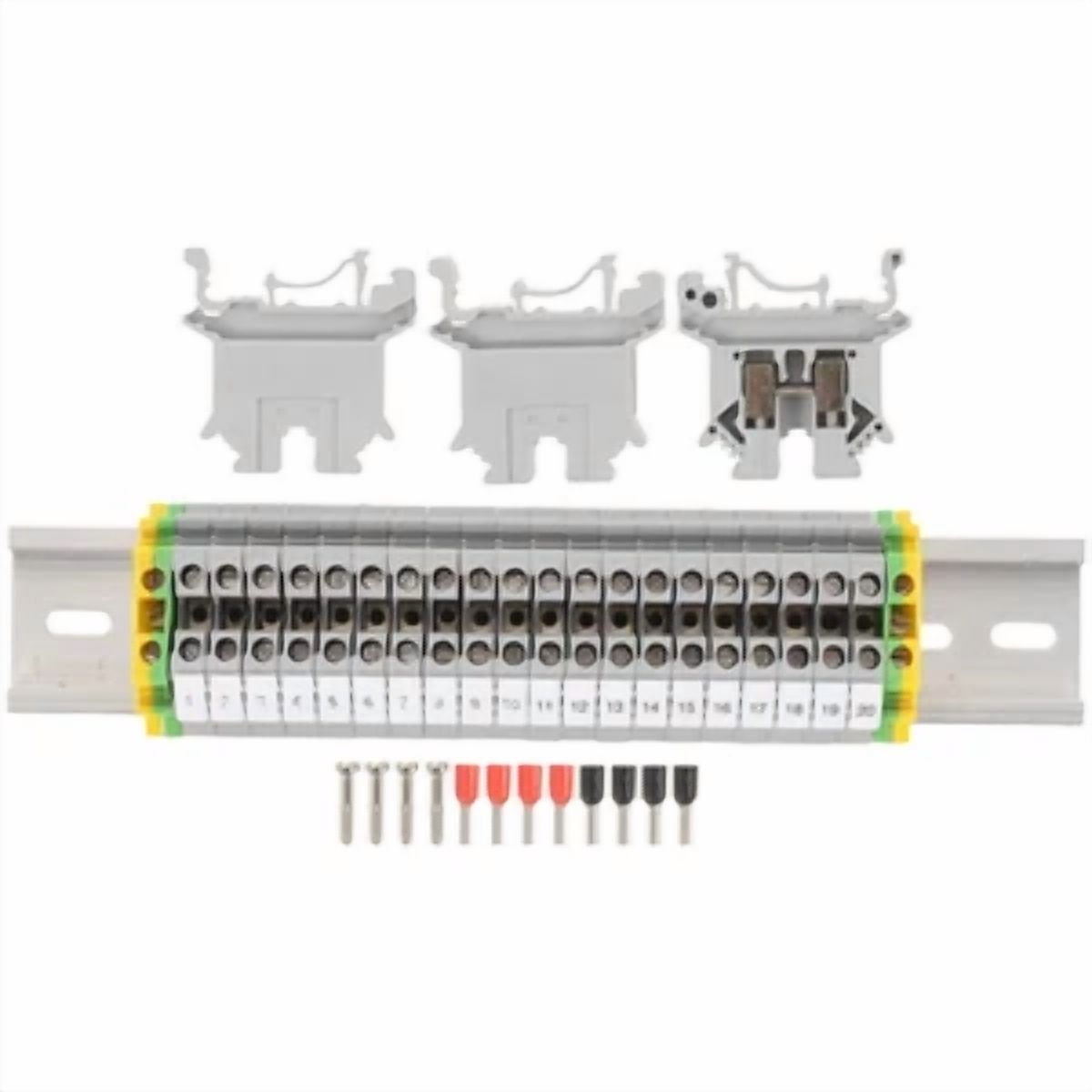 CIRCLE- Rail Connector Square Terminal Accessories Block Grounding Circuit Blocks