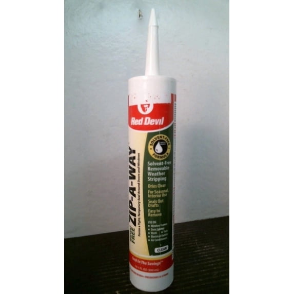 CIRCLE- Red Devil 91202 Clear Solvent Free Removable Weather Stripping Caulk Lot Of 2 Fs