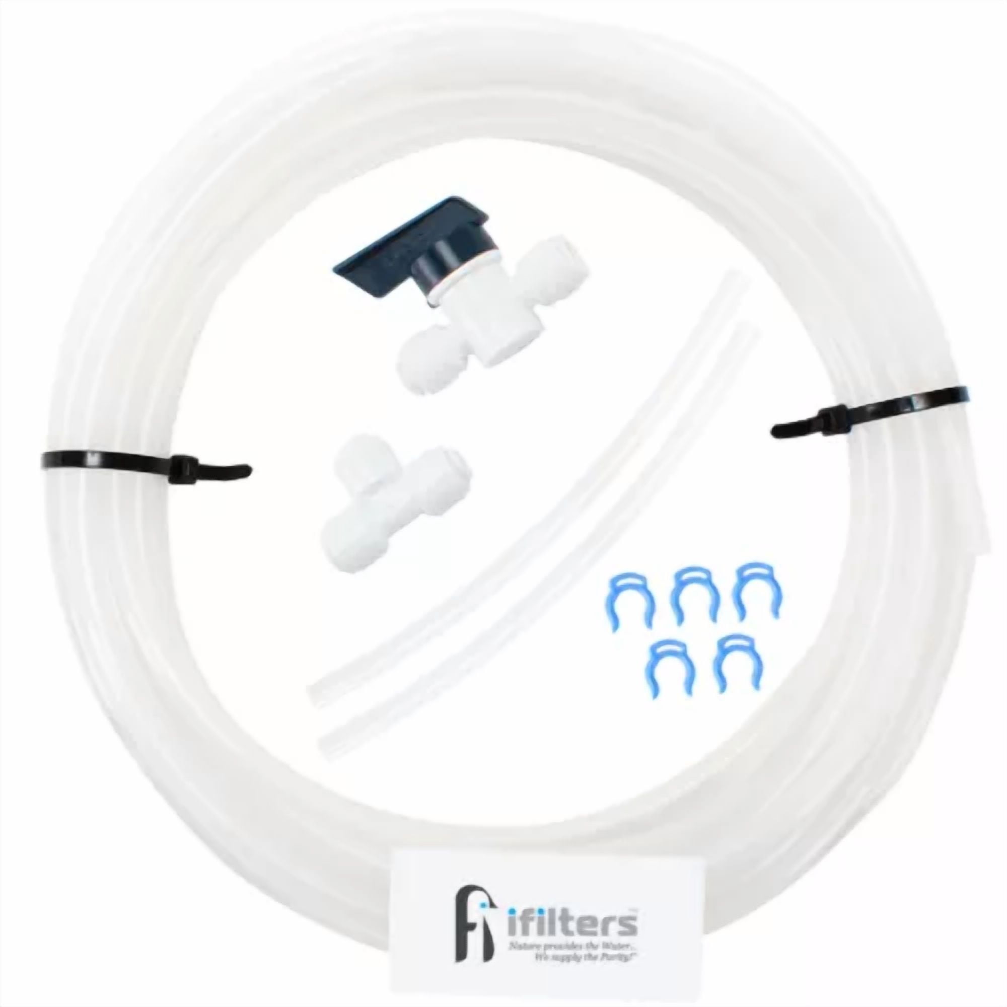 CIRCLE- Refrigerator Ice Maker Water Line Kit For Water Filter Systems 20 Ft 1/4 Tubing
