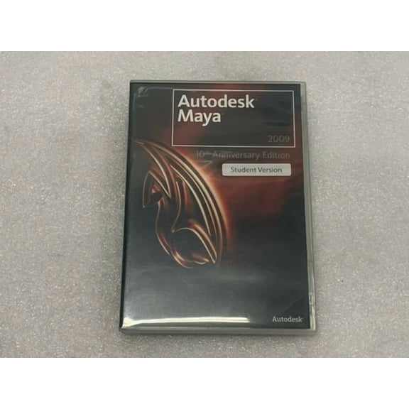 CIRCLE- Sealed Autodesk Maya 2009 10Th Anniversary Student Version Dvds Only No Codes