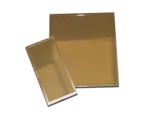 CIRCLE- Shade 10 Welding Helmet Gold Filter Glass Lens 4.5X5.25