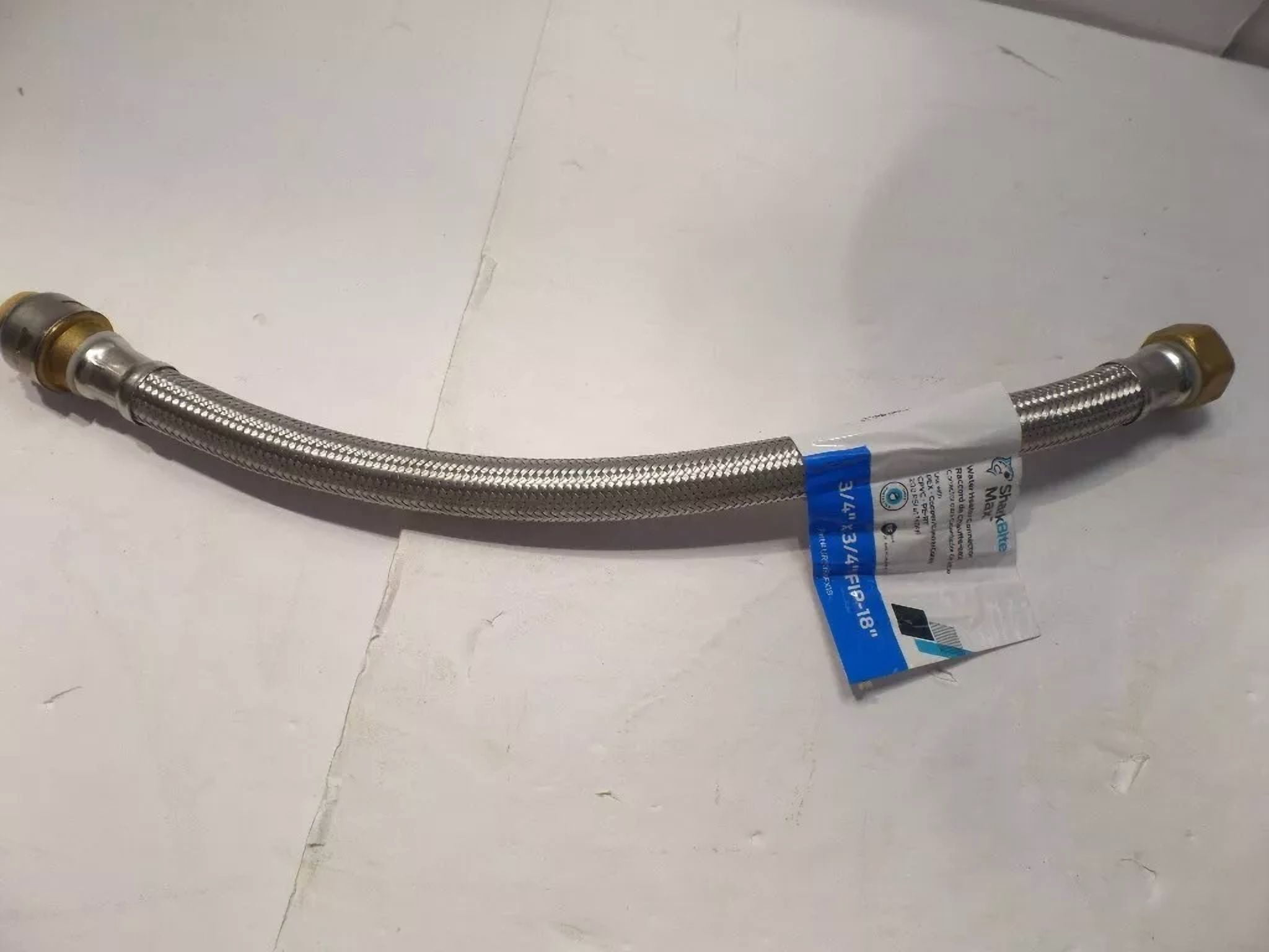 CIRCLE- Sharkbite Ur3088Fx18 Max Ptc 3/4 X 3/4 Fip Water Heater Hose Connector 18-Inch