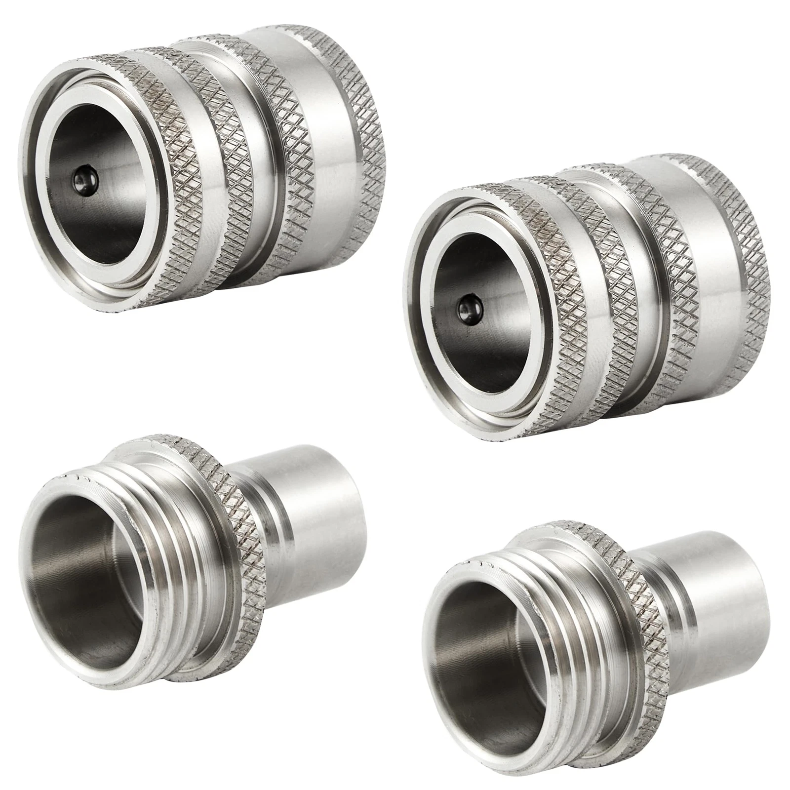 CIRCLE- Stainless Steel Garden Hose Quick Connect Set,Water Hose Fitting,3/4Inch Fitting