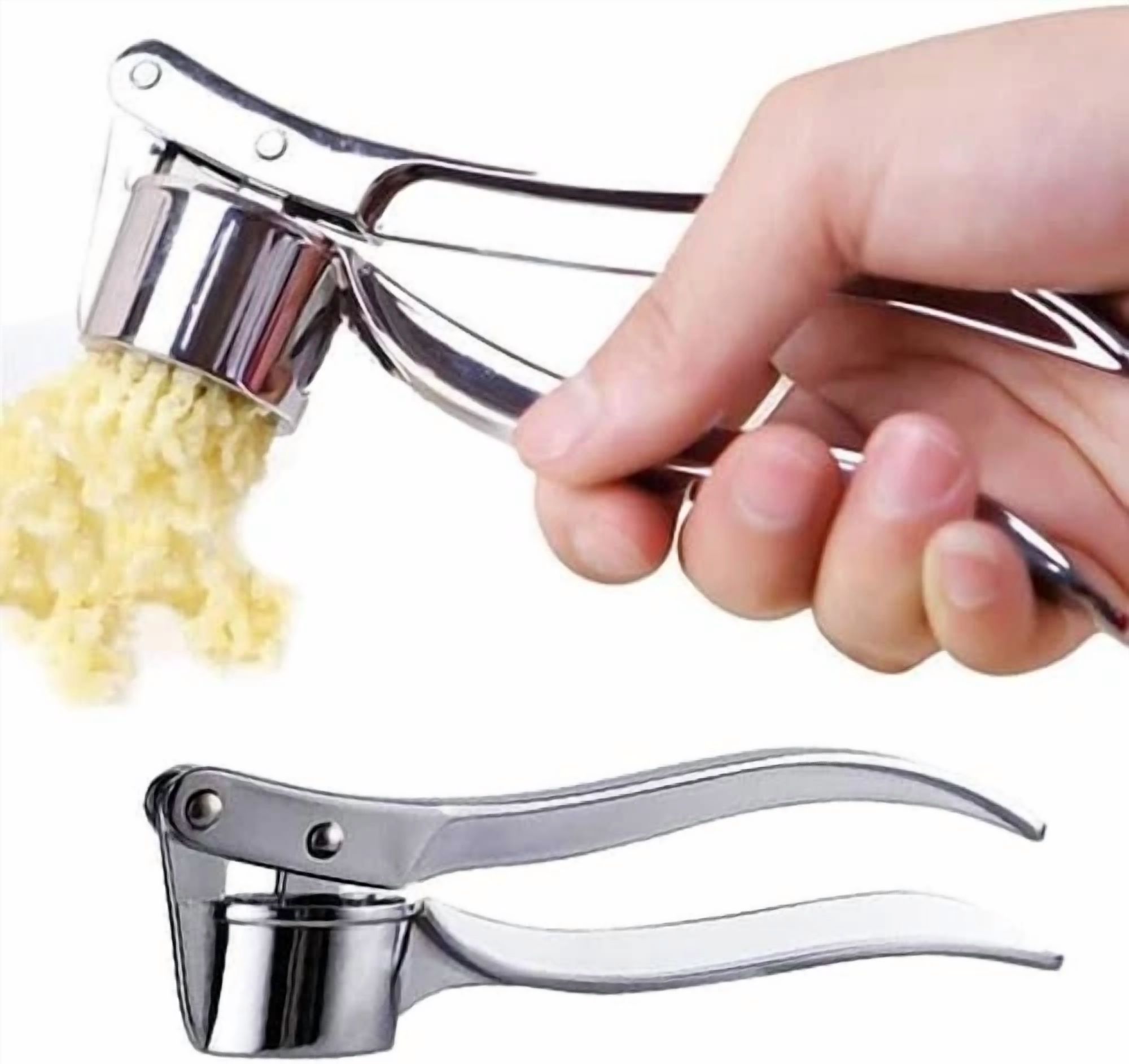CIRCLE- Stainless Steel Ginger Garlic Press Crusher Mincer Chopper Squeezer Kitchen Tool