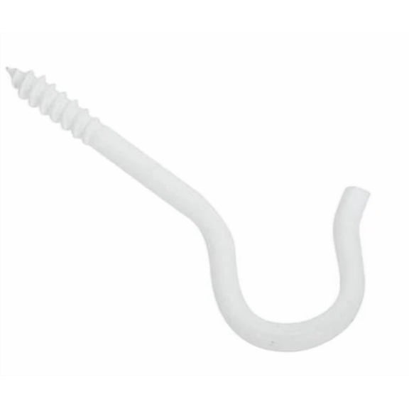 CIRCLE- Stanley Hardware 274-928 Ceiling Hooks, White, 2-1/2"