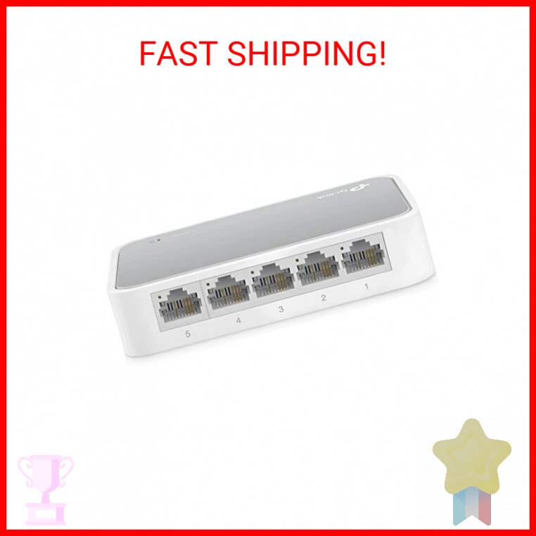 CIRCLE- Tp-Link 5 Port 10/100 Mbps Fast Ethernet Switch | Desktop Ethernet Splitter | Et