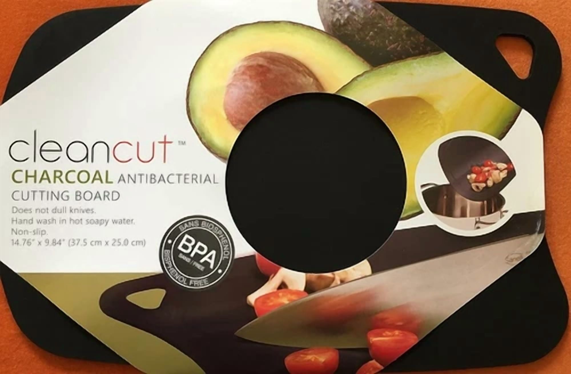 CIRCLE- Tpu Cutting Board Charcoal Cutting Mat For Kitchen Certified By Fda/Ec/Lfgb
