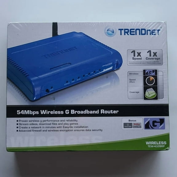 CIRCLE- Trendnet Tew-432Brp 54 Mbps 4-Port 10/100 Wireless G Router
