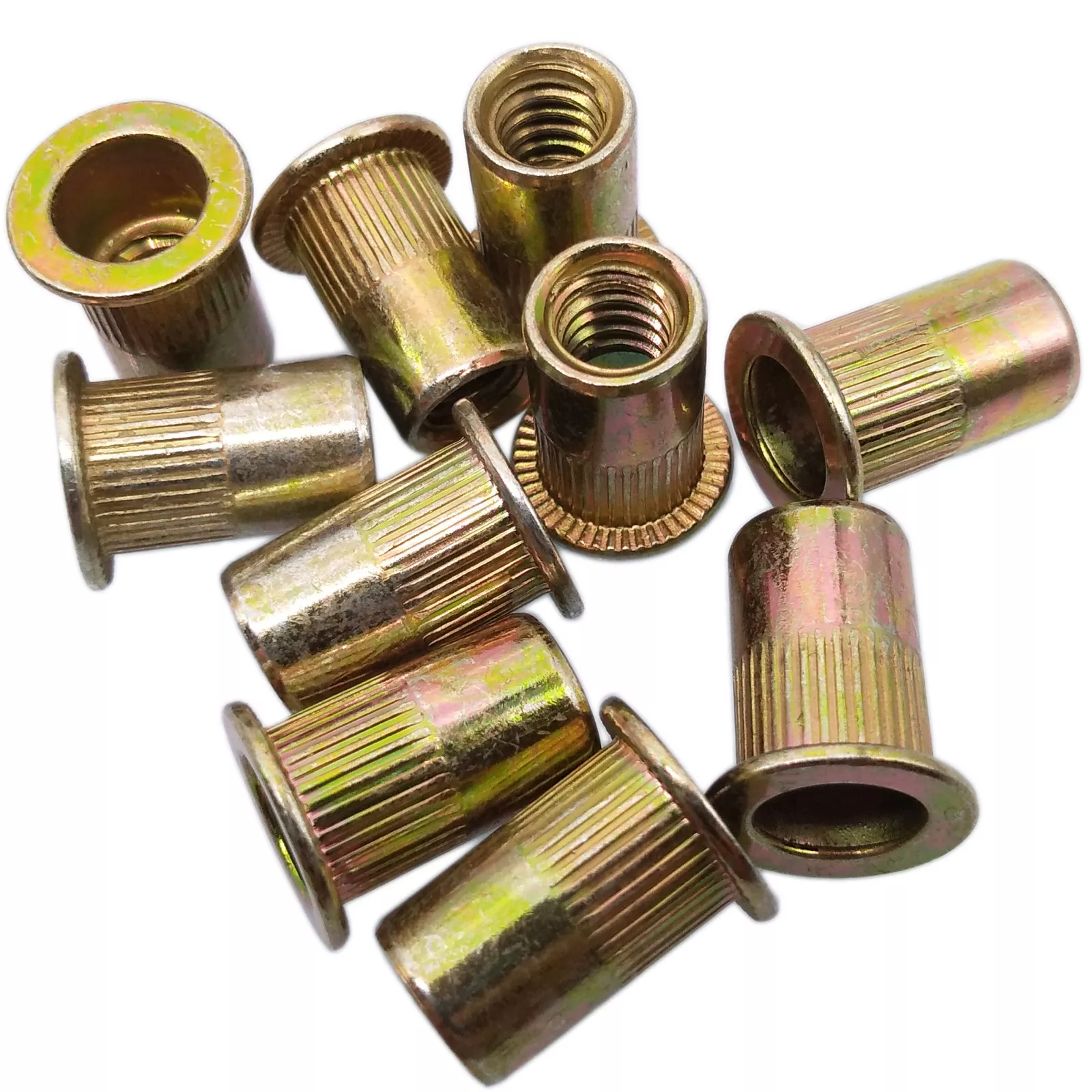 CIRCLE- Us Stock 20Pcs M8 X 1.25 X 21Mm Lfk Steel Rivet Nut Rivnut Insert Nutsert
