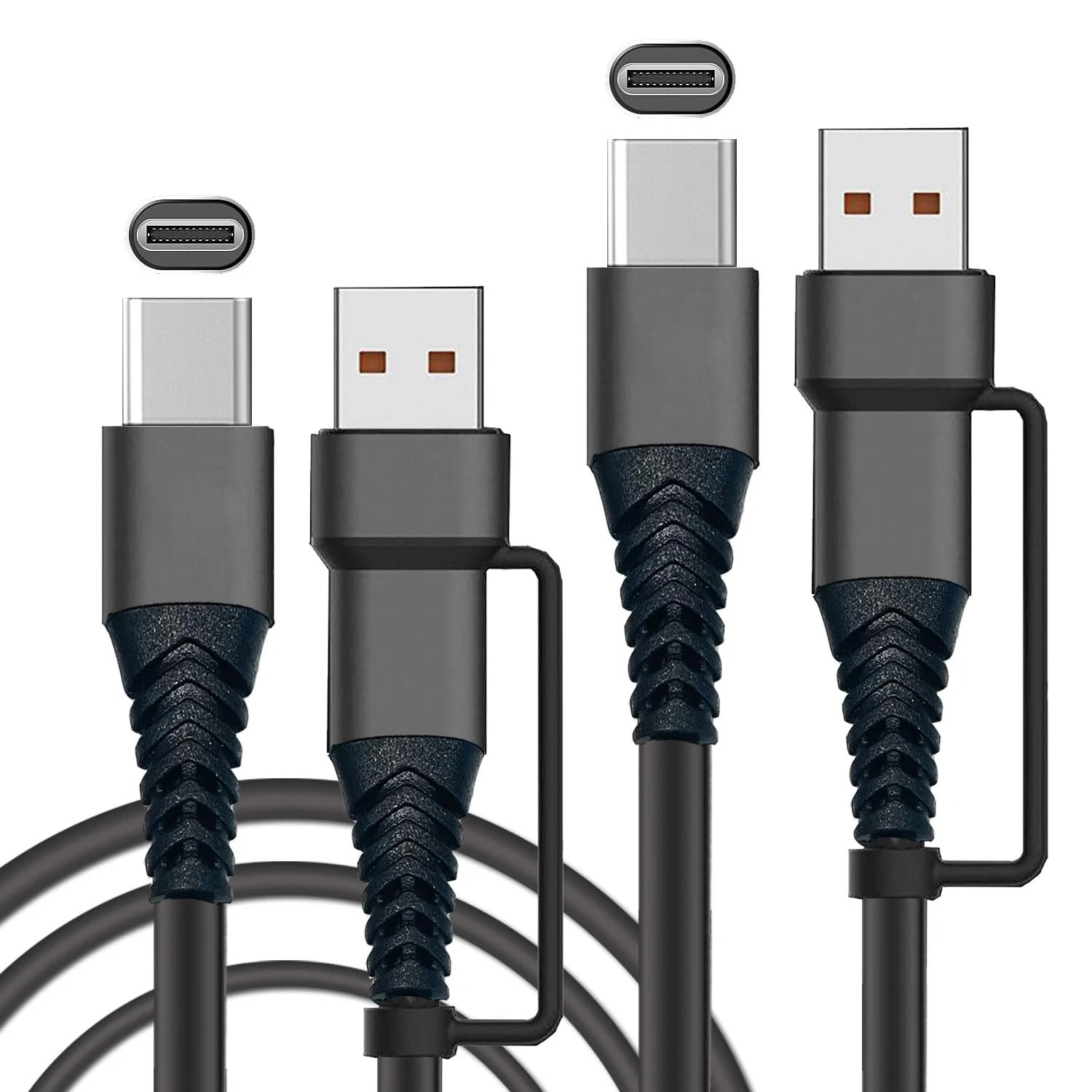 CIRCLE- Usb C Cable To C,60W 3Ft 2 Pack Type C Charger Fast 3 Ft, Black 60W