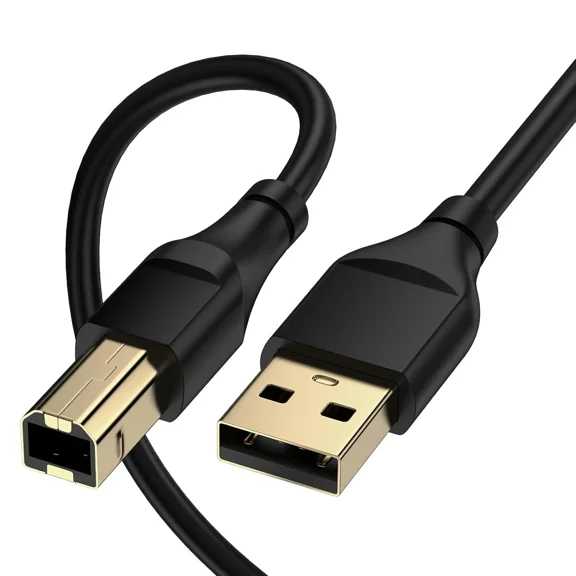 CIRCLE- Usb Printer Cable, 6Ft High Speed Type A To B Cable 6 Feet