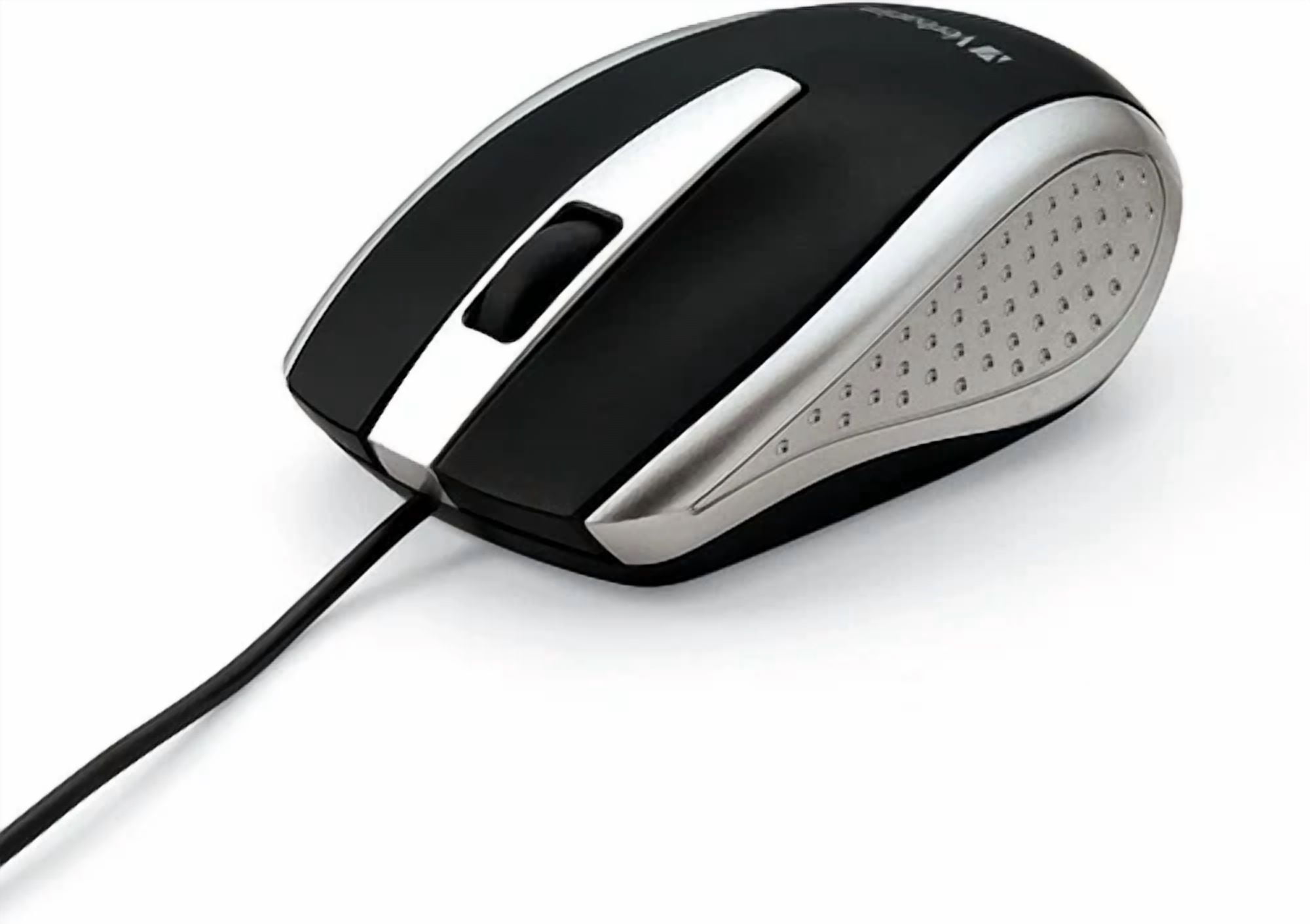 CIRCLE- Verbatim Corded Notebook Optical Mouse With Silver 99741