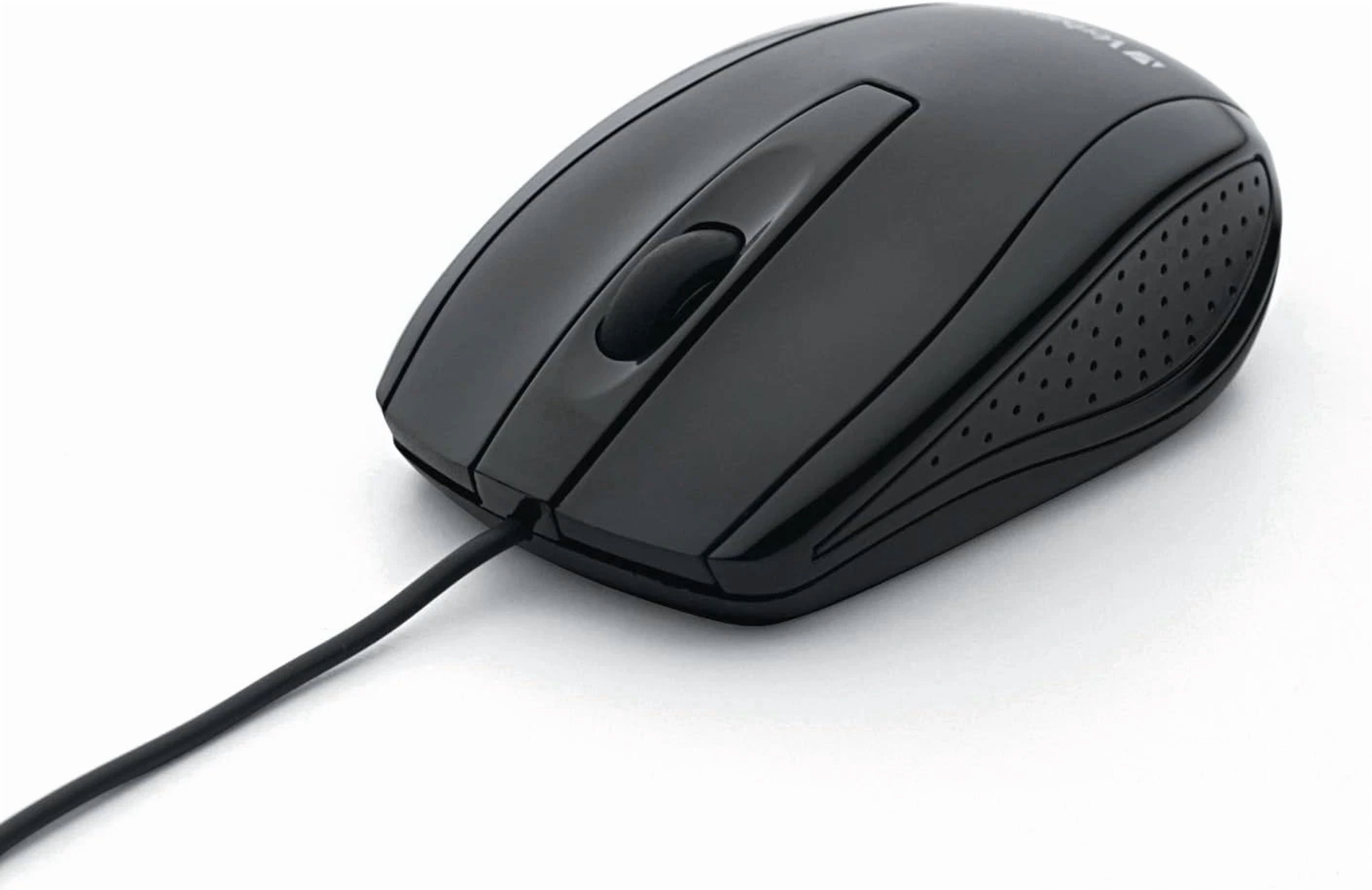 CIRCLE- Verbatim Wired Usb Computer Mouse - Corded Usb Mouse For Laptops And Pcs - Right