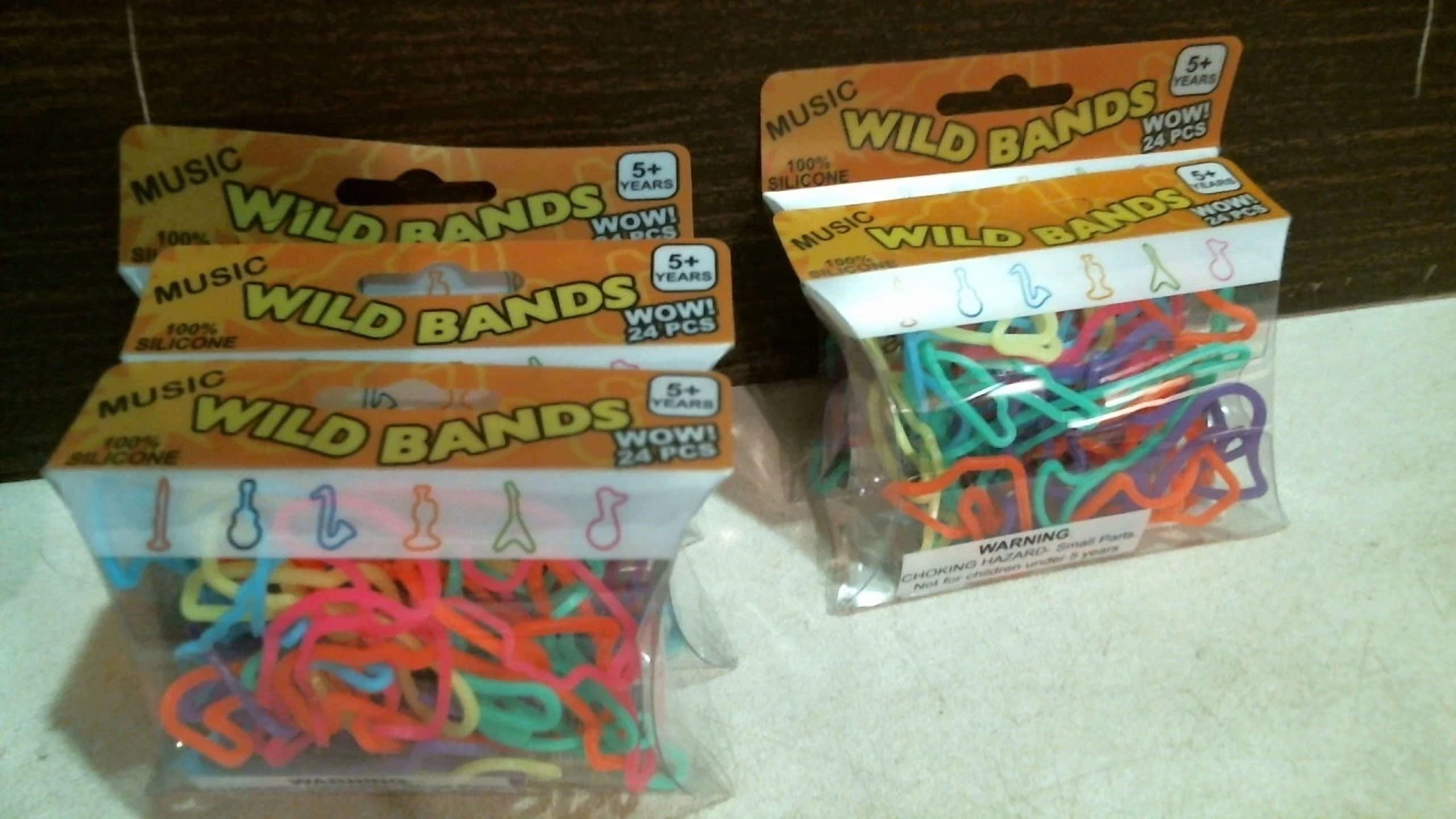 CIRCLE- Wild Bands 20010 Music Themed Rubber Bands, 5 Packs Per Order Free Shipping