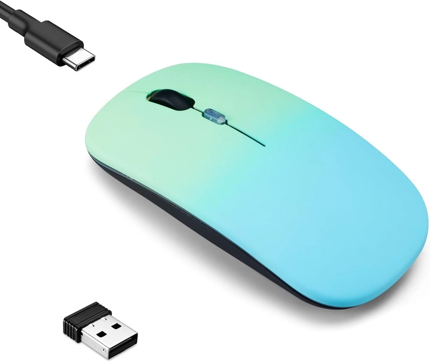 CIRCLE- Wireless Bluetooth Mouse (Bt5.2 + Usb) – Silent Slim Rechargeable Dual Mode