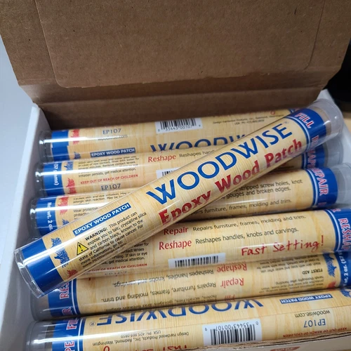 CIRCLE- Woodwise Wood Weld Repair Epoxy Patch Putty Stick - 2 Oz Instant Bond Wet Or Dry