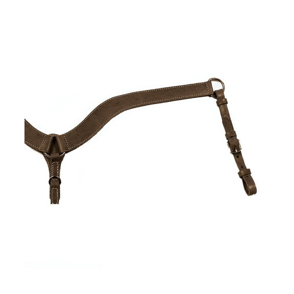 CIRCLE Y No Choke Tepered Walnut Smooth Breast Collar (4259-0001)