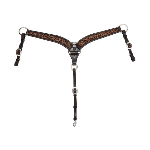 CIRCLE Y Smooth Operator Contour Breast Collar (1093-23-SV)