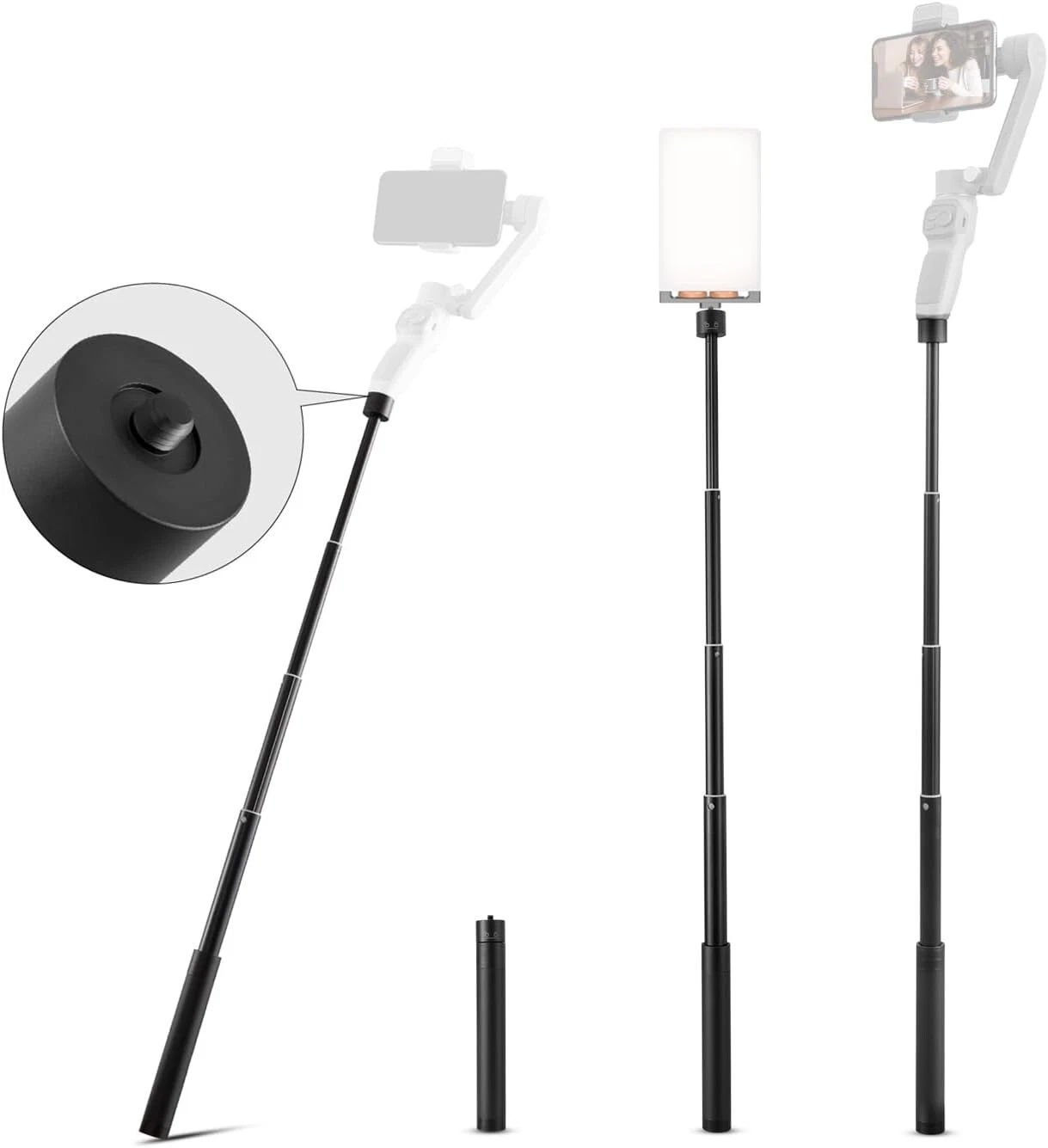 CIRCLE- Zhiyun 29" Gimbal Extension Pole For Gimbal Stabilizer Adjustable Selfie Stick